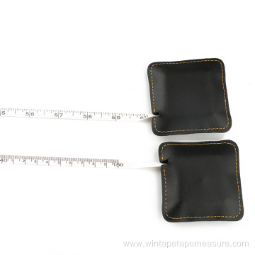 Mini Portable Square Leather Tape Measure